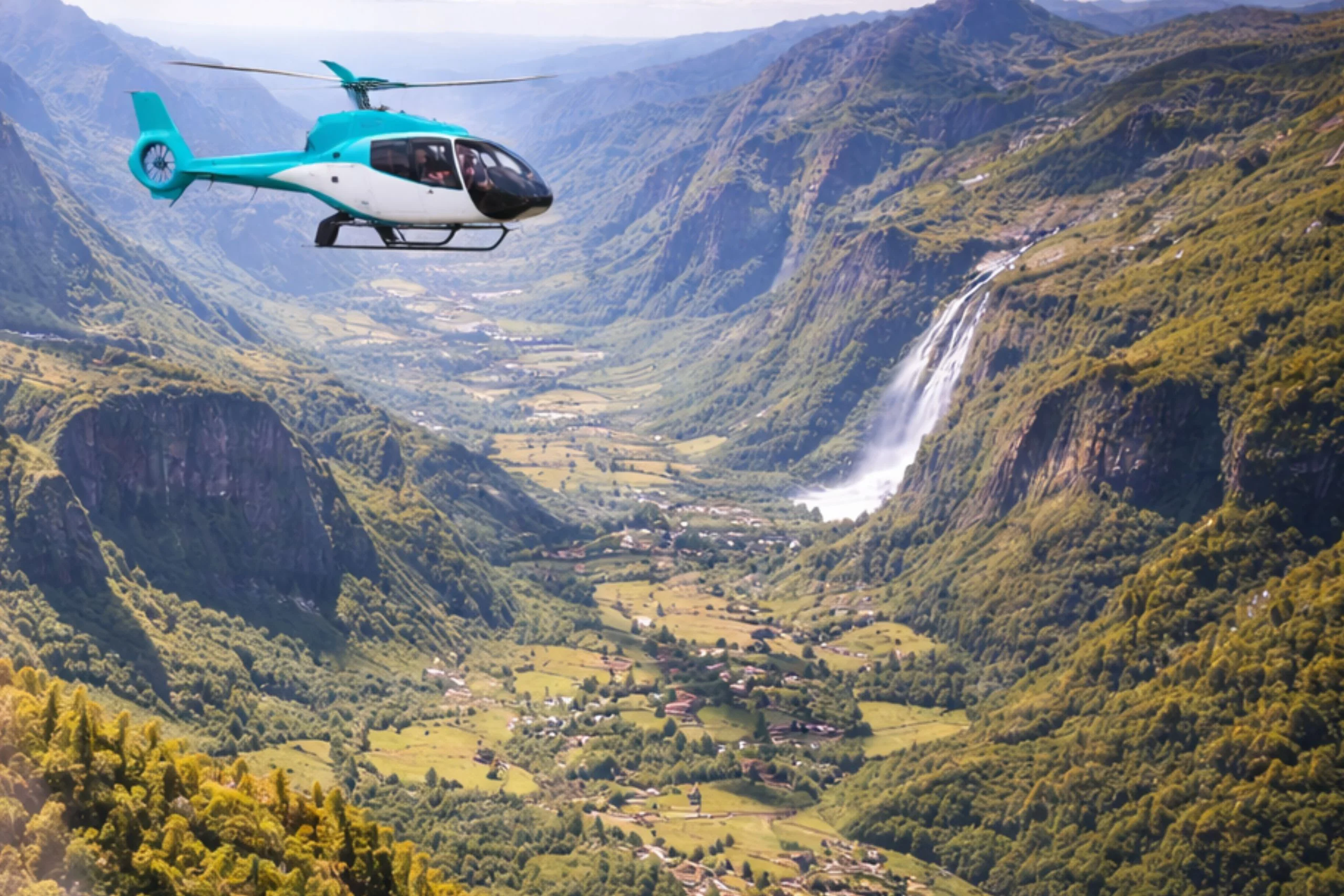 Tour en hélicoptère Réunion